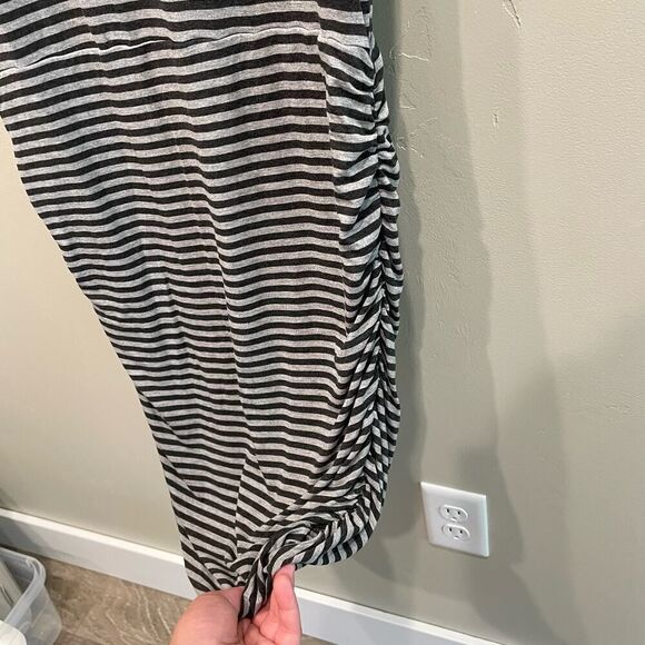 Athleta Striped Tee Dress in Charcoal Heather Gray - Size: Medium - Picture 6 of 9
